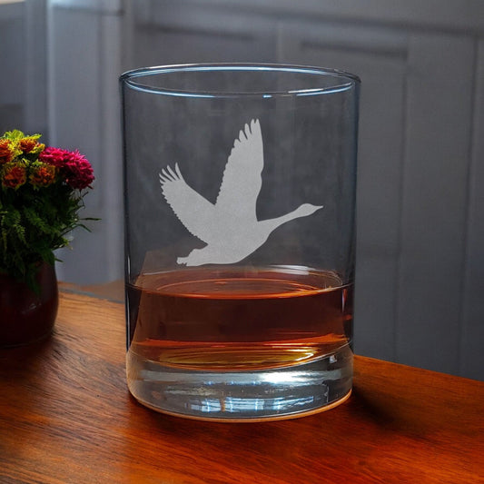 Hawk 13oz Whisky Glass -  Copyright Hues in Glass