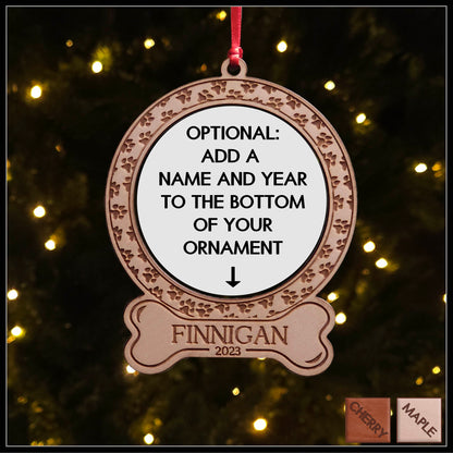 Beagle Dog Round Ornament with Personalization option available