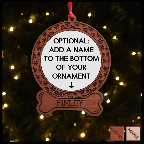 Groomed Poodle Round Ornament with Personalization option available - Christmas Ornament