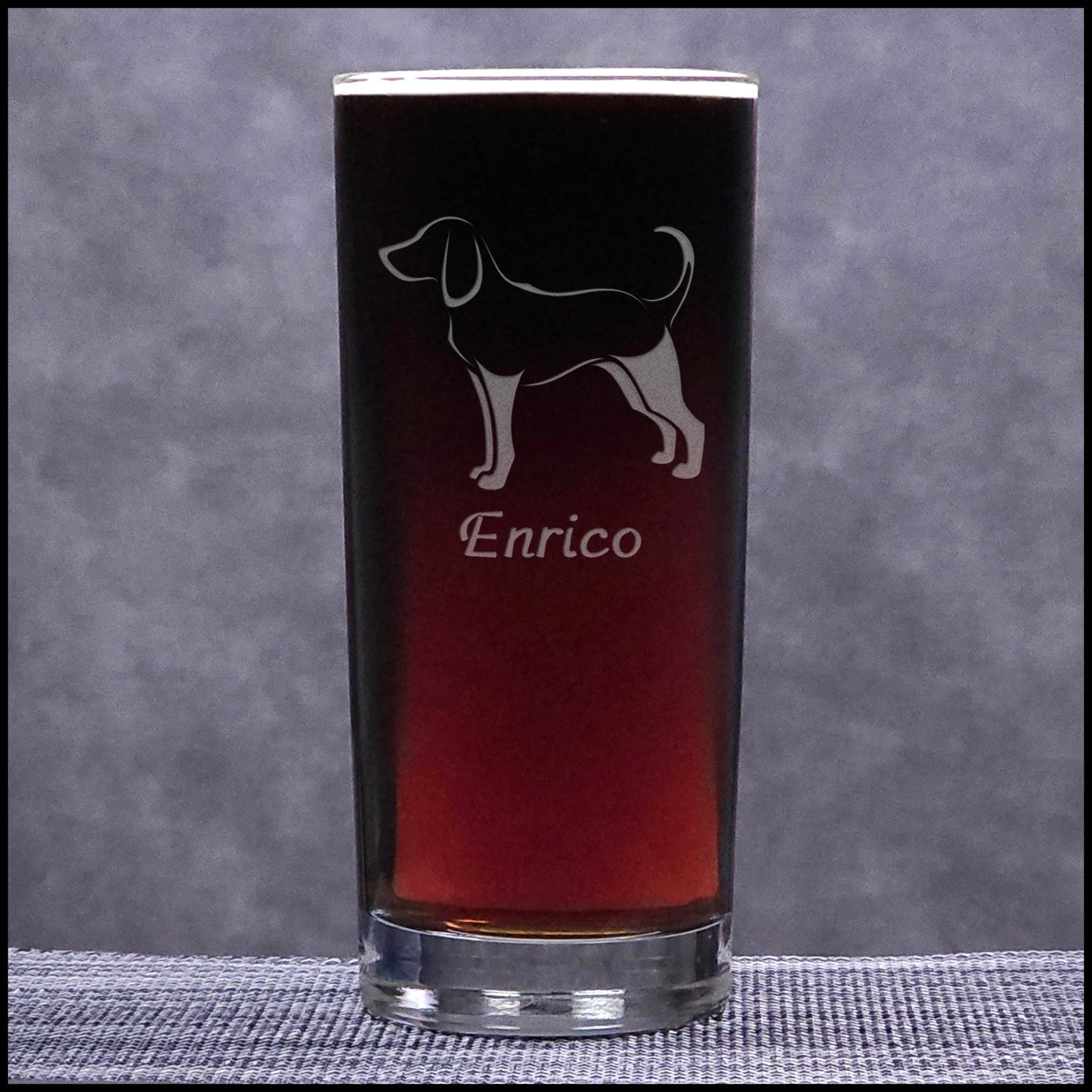 Personalized Treehound Cooler Glass – Engraved 15oz Cocktail & Water Tumbler