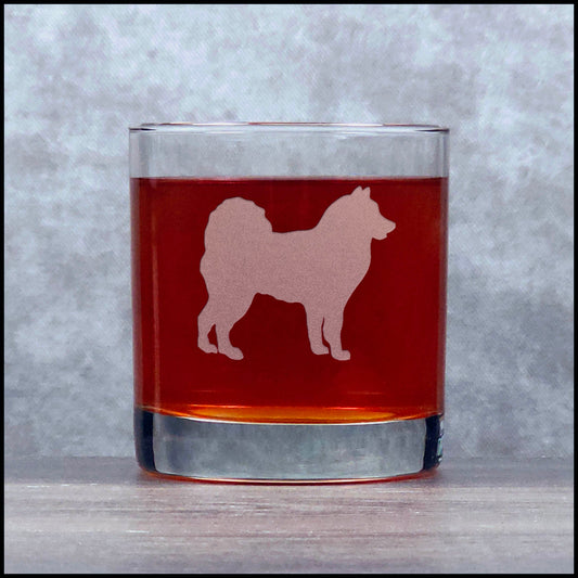 Alaskan Eskimo Whisky Glass - Sand Blasted glass - Copyright Hues in Glass