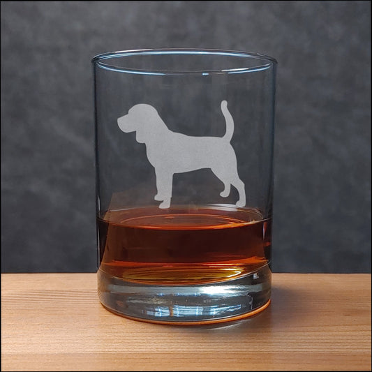 Beagle  13 oz Whisky Glass - Design 2Copyright Hues in Glass
