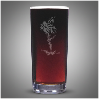 Whimsical Fairy Cooler Glass – Engraved Drink Glass – Fantasy Gift