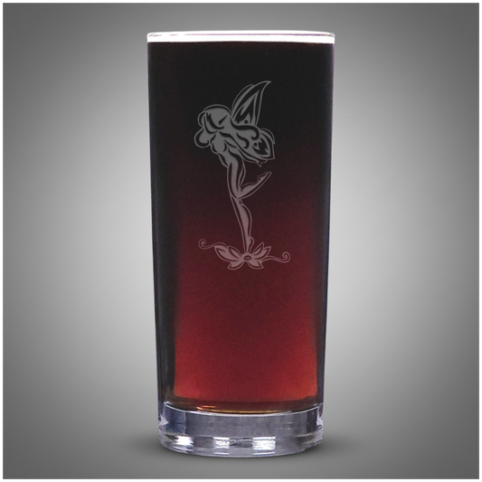 Whimsical Fairy Cooler Glass – Engraved Drink Glass – Fantasy Gift