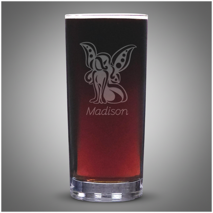 Magical Fairy Drink Glass – Engraved Fantasy Cooler Glass – Fairy Gift
