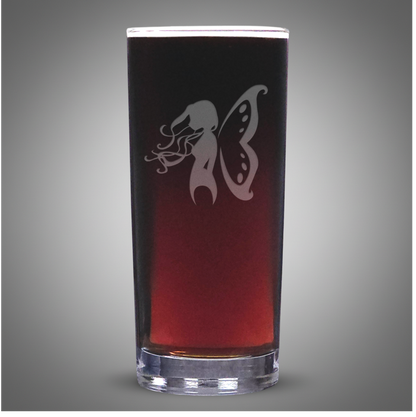 Engraved Fairy Cooler Glass – Fantasy Drink Tumbler – Fairy Lover Gift