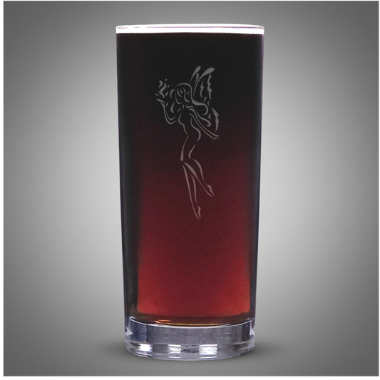 Fairy Drink Glass – Engraved Fantasy Cooler Glass – Whimsical Cocktail Tumbler