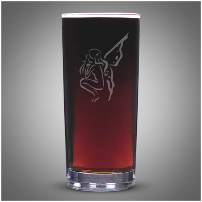 Fantasy Fairy Cooler Glass – Decorative Engraved Drink Glass – Unique Gift