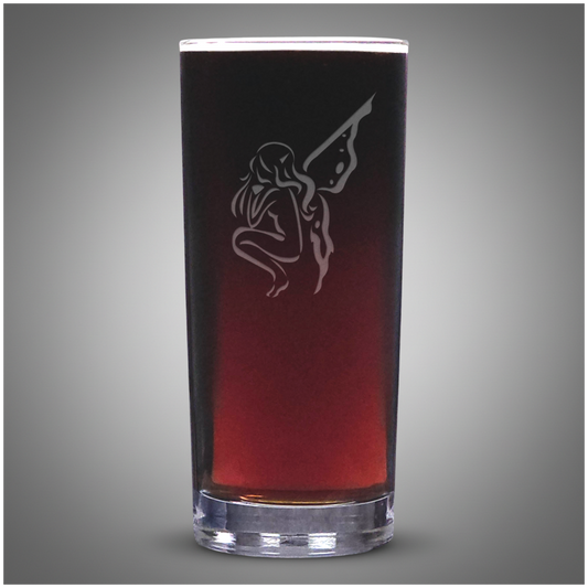 Fantasy Fairy Cooler Glass – Decorative Engraved Drink Glass – Unique Gift