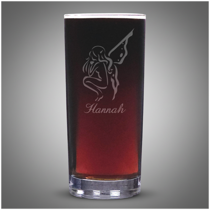 Fantasy Fairy Cooler Glass – Decorative Engraved Drink Glass – Unique Gift