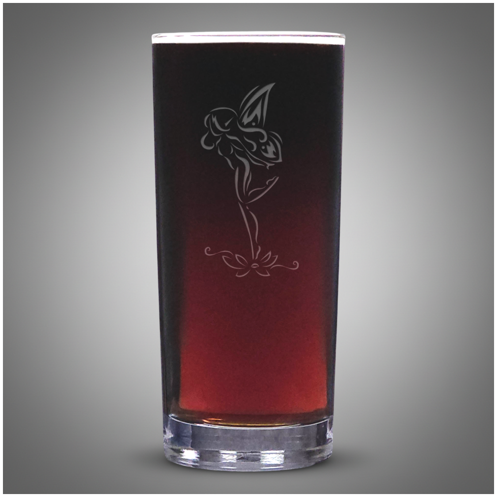 Enchanted Fairy Cooler Glass – Engraved Fantasy Drink Tumbler – Fairy Gift