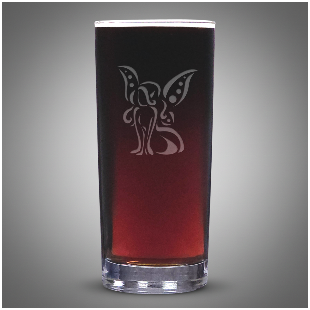 Whimsical Fairy Drink Glass – Fantasy Cooler Tumbler – Engraved Fairy Gift