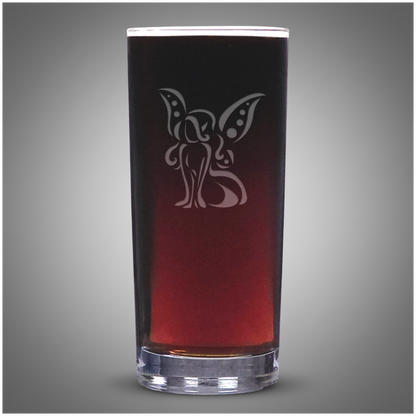 Whimsical Fairy Drink Glass – Fantasy Cooler Tumbler – Engraved Fairy Gift
