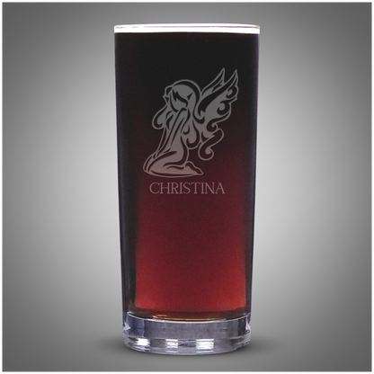 Enchanted Fairy Cooler Glass – Engraved Fantasy Drink Glass – Fairy Lover Gift