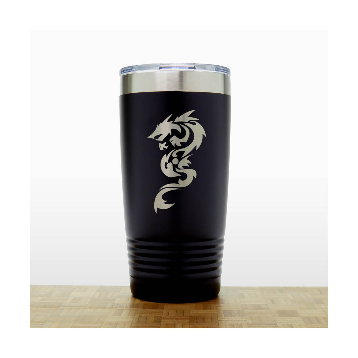 Dragon Engraved Insulated 20oz Travel Tumbler - Design 2