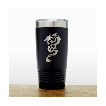 Dragon Engraved Insulated 20oz Travel Tumbler - Design 2
