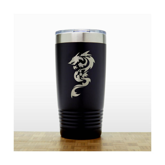 Dragon Engraved Insulated 20oz Travel Tumbler - Design 2
