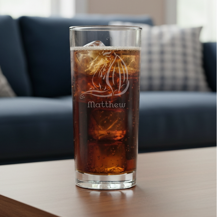 Dragon Cooler Glass – Fantasy Gamer Cocktail Tumbler - Mythical Drinkware