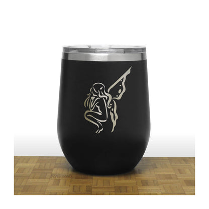 Fairy 12oz Insulated Stemless Wine Tumbler – Engraved Stainless Steel Wine Glass - Double Wall Vacuum Travel Cup for Wine, Coffee & Cocktails