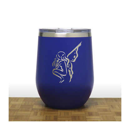 Fairy 12oz Insulated Stemless Wine Tumbler – Engraved Stainless Steel Wine Glass - Double Wall Vacuum Travel Cup for Wine, Coffee & Cocktails