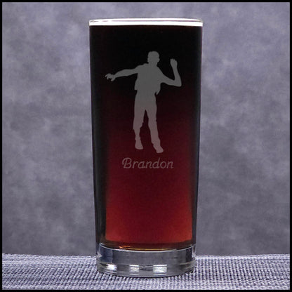 Zombie Sand Etched Cooler Glass – Halloween Highball Glass for Horror Drinkware Enthusiasts