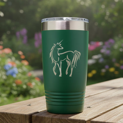 Unicorn Engraved Insulated 20oz Travel Tumbler