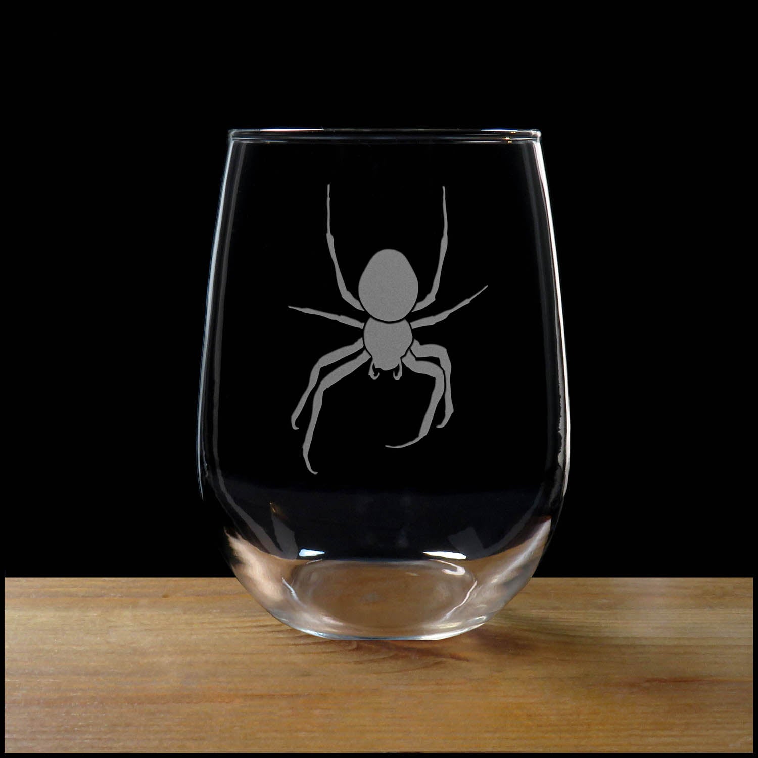 Spider 17oz Stemless Wine Glass - copywrite Hues in Glass