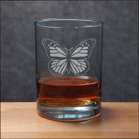 Butterfly 13oz Whisky Glass - Copyright Hues in Glass