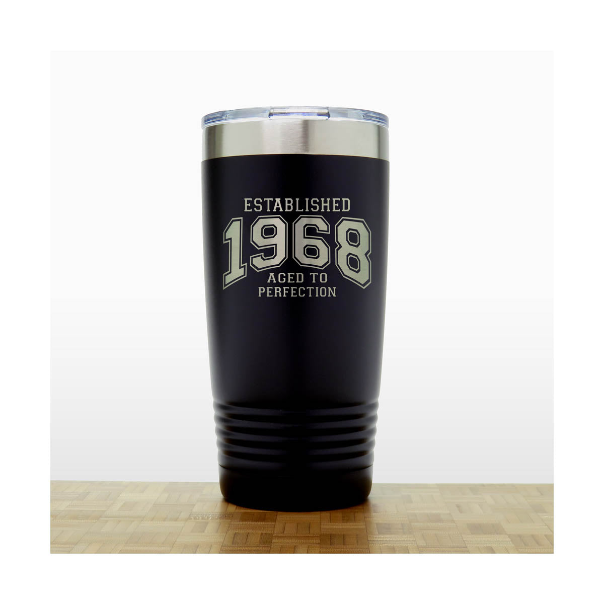 Aged to Perfection Birthday Stainless Steel Tumbler 20oz – Engraved Insulated Travel Mug, Custom Age Tumbler, Personalized Double Wall Vacuum Coffee Cup with Lid