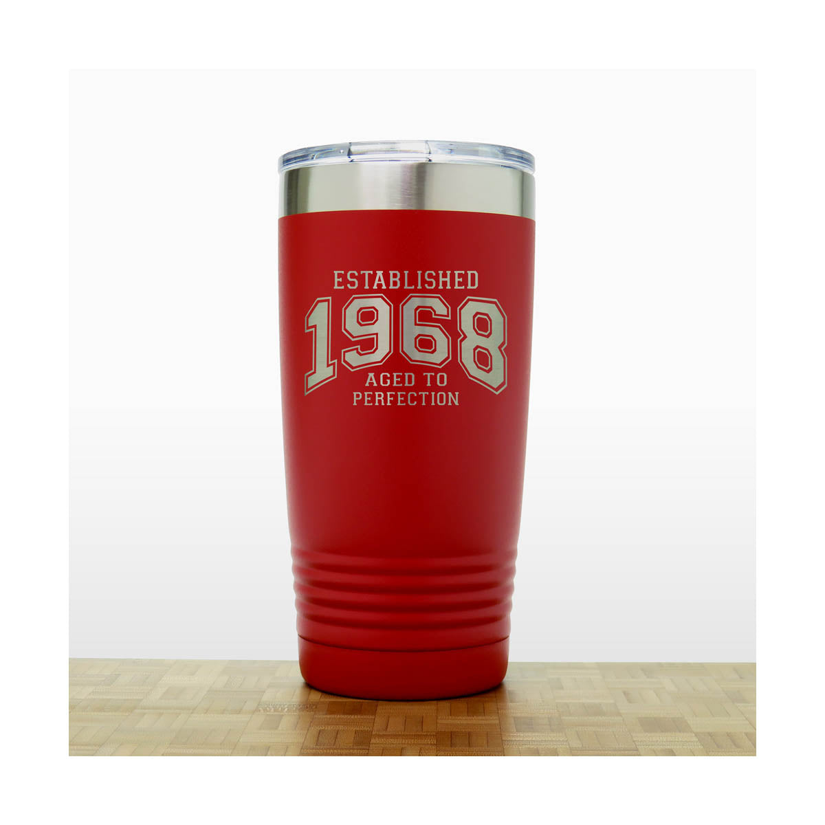Aged to Perfection Birthday Stainless Steel Tumbler 20oz – Engraved Insulated Travel Mug, Custom Age Tumbler, Personalized Double Wall Vacuum Coffee Cup with Lid
