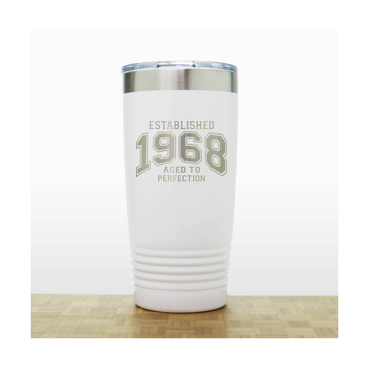 Aged to Perfection Birthday Stainless Steel Tumbler 20oz – Engraved Insulated Travel Mug, Custom Age Tumbler, Personalized Double Wall Vacuum Coffee Cup with Lid