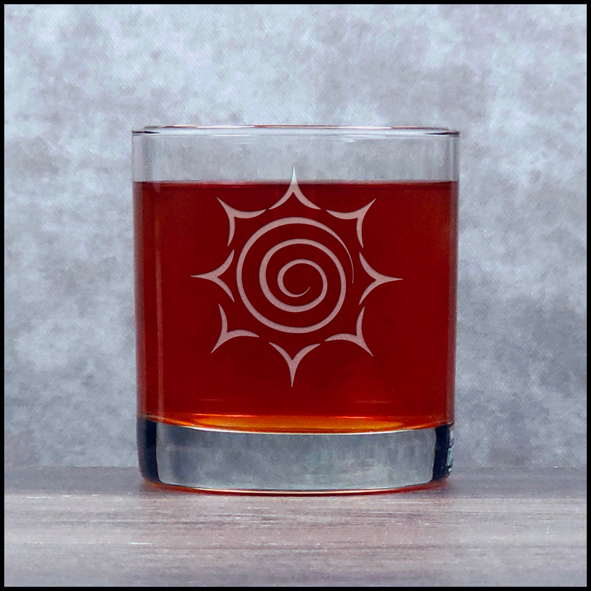 Sun 11oz Whisky Glass - Copyright Hues in Glass