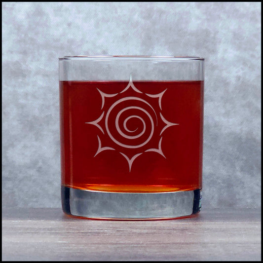 Sun 11oz Whisky Glass - Copyright Hues in Glass