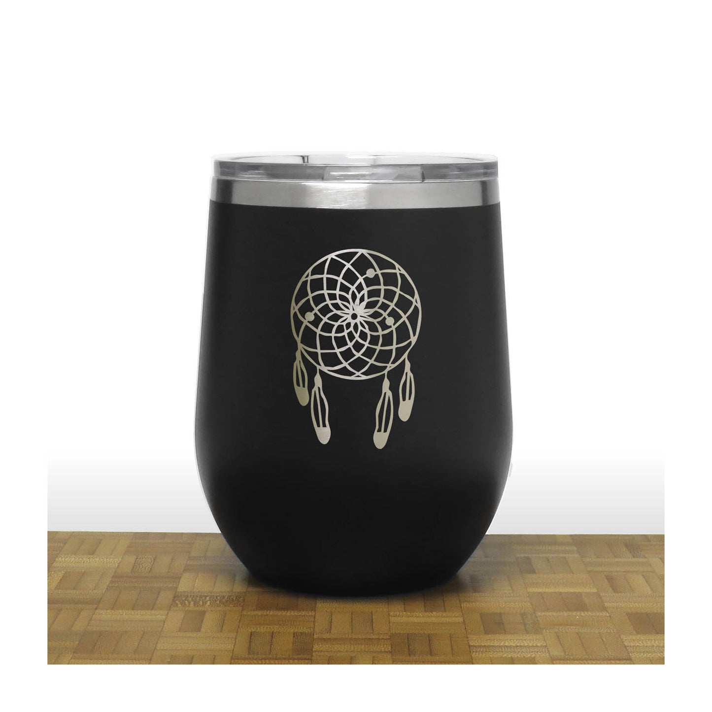 Dreamcatcher 12oz Insulated Wine Tumbler - Laser Engraved