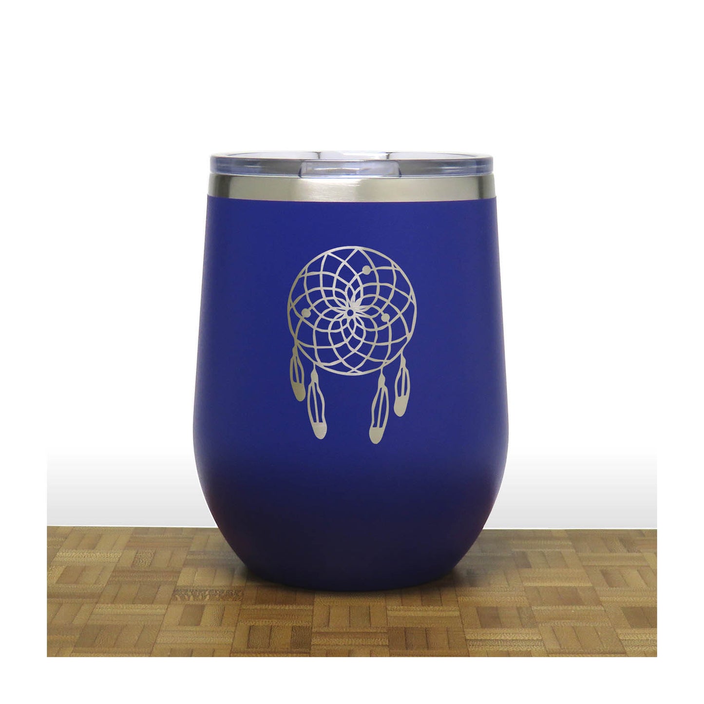 Dreamcatcher 12oz Insulated Wine Tumbler - Laser Engraved