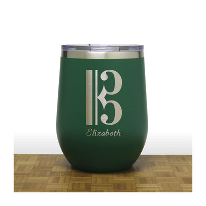 Alto Clef Music 12oz Wine Tumbler - Perfect for Musician Gift, and Choir Band Orchestra Teacher Travel Mug