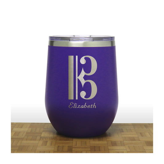 Alto Clef Music 12oz Wine Tumbler - Perfect for Musician Gift, and Choir Band Orchestra Teacher Travel Mug