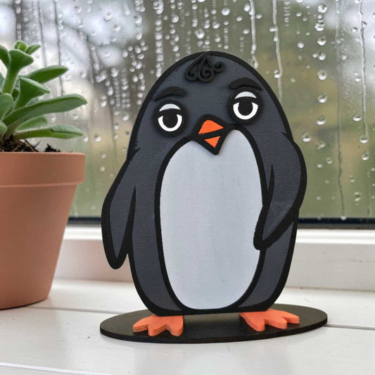 DIY Paintable Kit - Penguin – Unfinished - Animal Shelf Sitter Craft for Kids & Adults