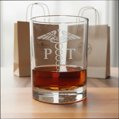Physical Therapist 13oz Whiskey Glass - Personalized PT Gift