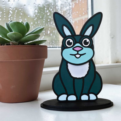 DIY Paintable Kit - Rabbit – Unfinished - Animal Shelf Sitter Craft for Kids & Adults