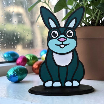 DIY Paintable Kit - Rabbit – Unfinished - Animal Shelf Sitter Craft for Kids & Adults