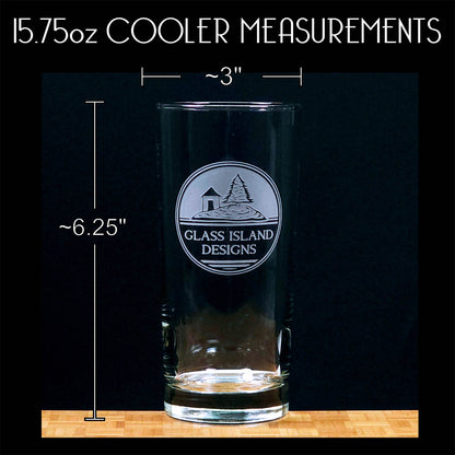 Leave a Little Sparkle Everywhere You Go - Sandblasted Etched Custom Cooler Glass