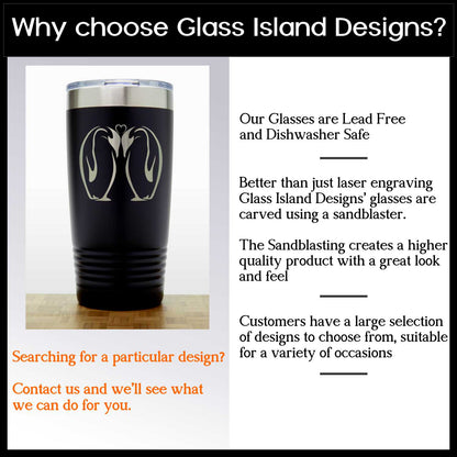 Anchor with Chain  Engraved Insulated 20oz Travel Tumbler