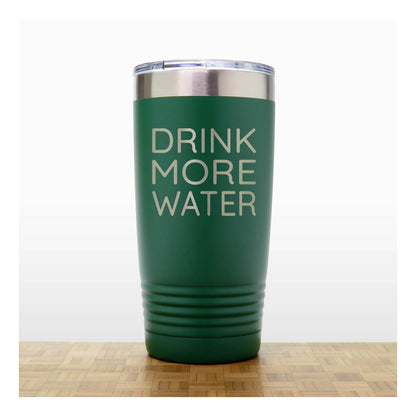 20oz Motivational Insulated Tumbler – “Drink More Water” - Inspirational Quote Gift
