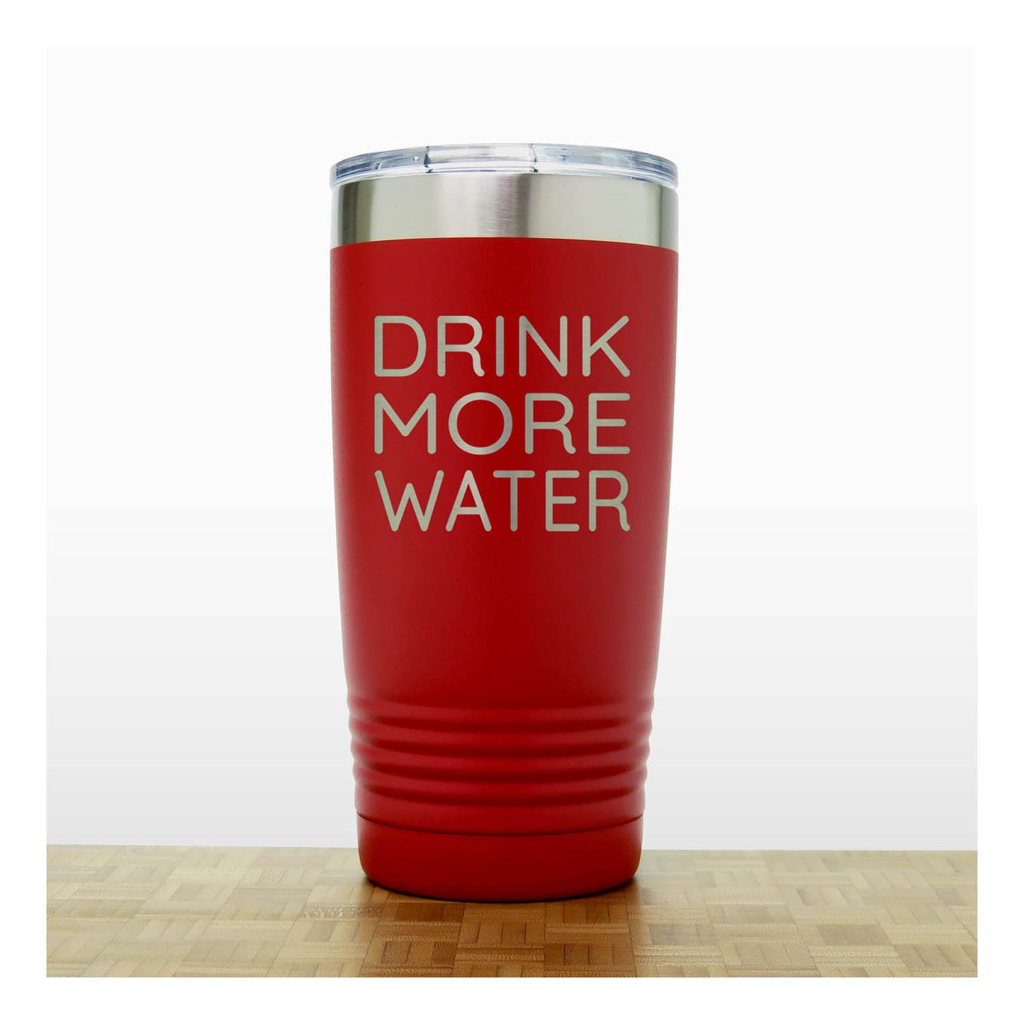 20oz Motivational Insulated Tumbler – “Drink More Water” - Inspirational Quote Gift