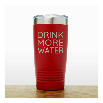 20oz Motivational Insulated Tumbler – “Drink More Water” - Inspirational Quote Gift