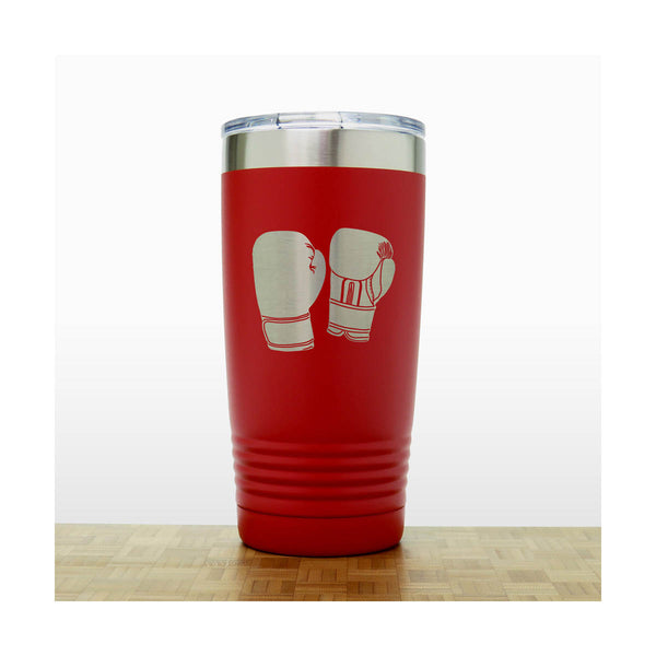 Red - Boxing  Insulated Tumbler - 20 oz Insulated Tumbler - Copyright Hues in Glass