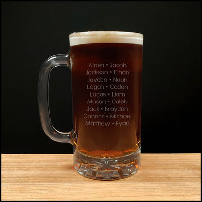 Hockey Coach 16oz Engraved Beer Mug - End of Season Gift