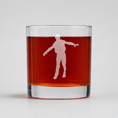 Zombie 11oz Whiskey Glass for Halloween and Horror Fans