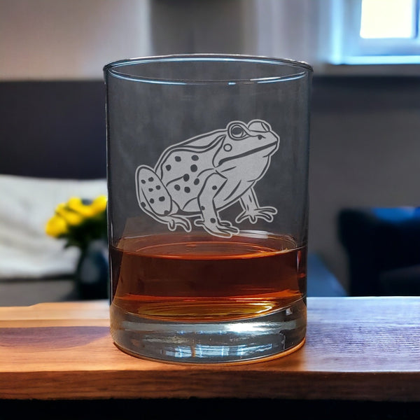 Frog 13 oz Whiskey Glass - Copyright Hues in Glass
